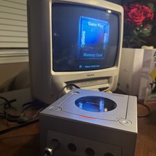 TESTED Nintendo GameCube Platinum Console DOL-001, OEM DOL-003 Controller, Cords