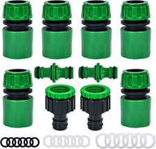10 Pcs Garden Hose Connector Set12 Inch Hose Quick Connectors 12 Inch Double 10 Pcs Garden Hose Connector Set12 Inch Hose Quick Connectors 12 Inch Double