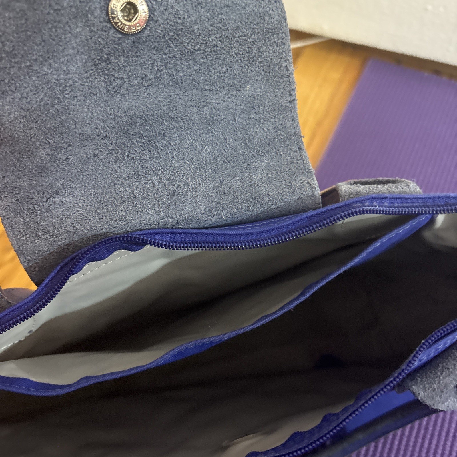 Cobalt Blue Longchamp Medium Le Pliage Club Shoulder Tote