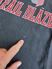 Vintage Hanes Portland Trail Blazers Logo-7 T-Shirt Black Medium USA Made!! — photo 8