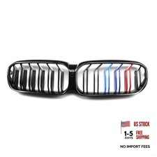 G30 Grille, Gloss Black Front 2021-2023 5 Series G30 Gloss M Color Double Slats