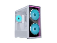 Lian Li LANCOOL 217 INF White Infinity Mirror Computer Case, Mid-Tower ATX PC