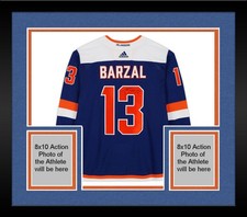 Framed Mathew Barzal New York Islanders Signed Alternate Adidas Authentic Jersey