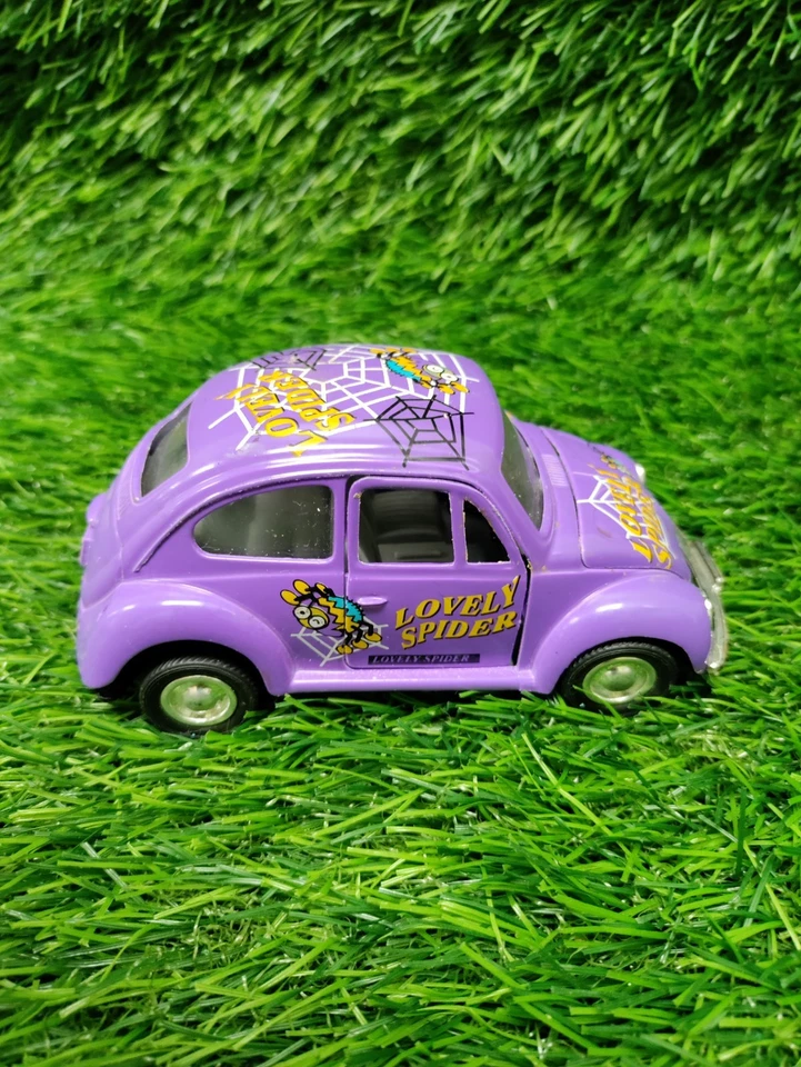 Vintage Purple LOVELY SPIDER Diecast VW Beetle Volkswagen Bug Loose - Image 3 of 4
