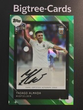 2025 Topps Focus Argentina Thiago Almada Argent Auto Green Rainbow 33/75