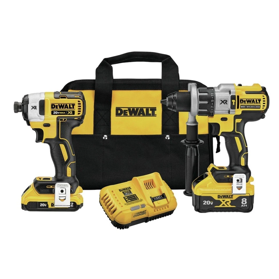 Taladro percutor y atornillador de impacto DEWALT DCK299D1W1R 20V MAX XR certificado restaurado