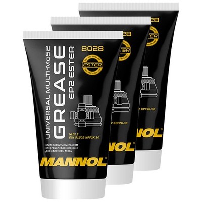 MANNOL 8028 Universal Multi MoS2 Grease 3x 100 g EP2 Universalfett Mehrzweckfett