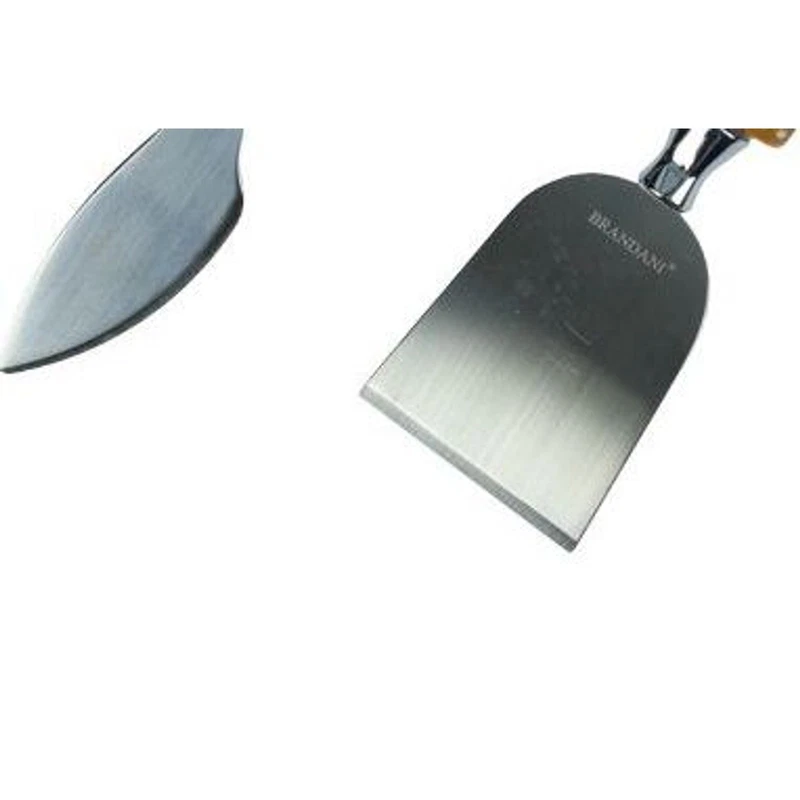 Set 3 Coltelli Formaggio Natalizi BRANDANI Christmas Vetro Inox Pan di Zenzero, fotografia 4 di 9