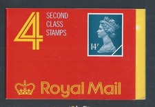 GB QEII 1988 GB3 DB16 (9)  4 x 14p stamps Harrison Barcode Booklet MNH