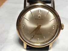 BEAUTIFUL VINTAGE ZENITH  AUTOSPORT - GOLD CAP STAINLESS BACK