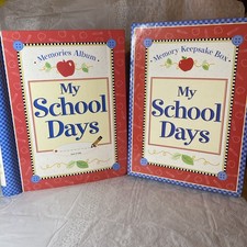 My School Days Memory Keepsake Notebook and Box Set For Kids Pre-K 12th Grade