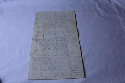  Hand Written Letter Dated 1848 Reads Like a Sermon Vintage