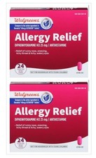 2 BOXES Walgreens Allergy Relief 24/48 Coated Mini Tabs, Exp 03/2028