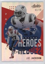 2021 Panini Absolute Unsung Heroes Spectrum Red 51/75 JC Jackson #UH14 1cx3