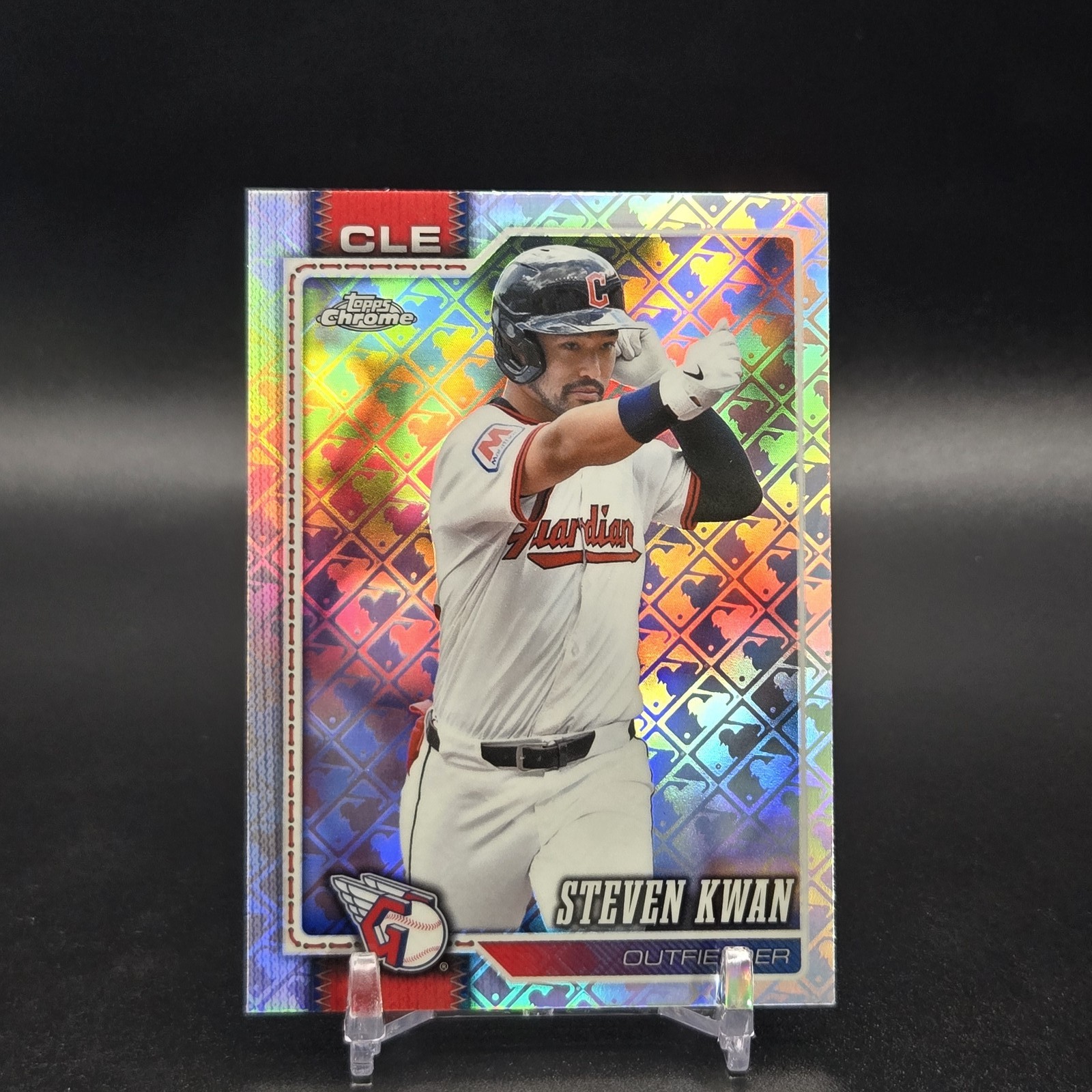 Steven Kwan 2026 Topps Chrome Logofractor Edition #170