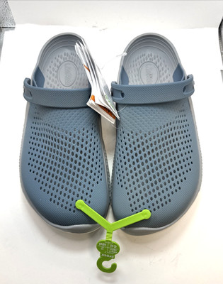 Crocs LiteRide 360 Clogs Lite Blue Gray Womens 11 Mens 9 NEW 206708