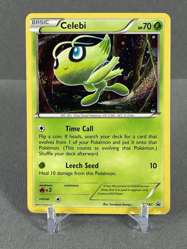 CELEBI 2017 POKEMON Black Star Promo COSMOS #XY187 - HD GALAXY SWIRL NM/LP #13
