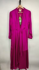 Farm Rio Pink Long Sleeved Maxi Dress Basic L