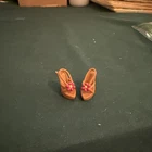 Vintage Barbie Doll Flower Heels Shoes Mattel