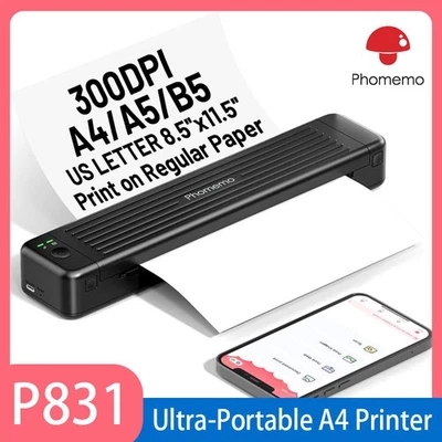 Phomemo P831 Portable Printer Wireless Bluetooth Small Printer A4 for Travel - Image 1 of 4