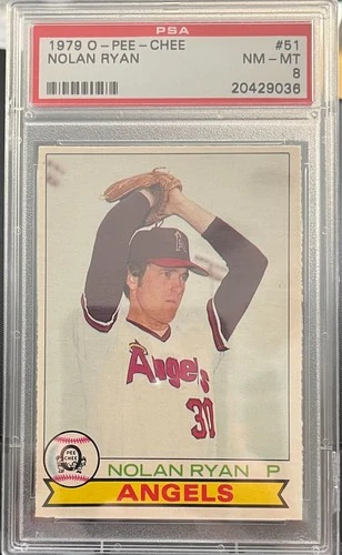 1979 OPC #51 NOLAN RYAN PSA 8 NmMt SUPER CLEAN /CENTERED SHIPS FREE Con USA