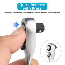 1/4 Drive pour Mini Clé à Cliquet 72 Dents Chrome Vanadium Acier pour Cyclisme