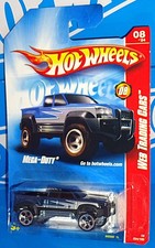 Hot Wheels 2008 Web Trading Cars Series #84 Mega-Duty Mtflk Dark Blue w/ 5DOTs