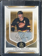 Adams, Greg - 2020-21 SP Signature Edition Legends - Gold Signature