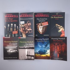 Henning Mankell Wallander und Andere 8x Roman Buch Sammlung Konvolut Paket