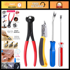 Heavy-Duty Staple Remover Tool Set - Tack Puller, Nail Puller, Upholstery Furn