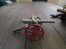 Vintage Dimestore Barclay Spring-loaded Toy Cannon