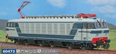 ACME 60473 E632 001 Livrea blau/grau, ohne Vomeri, Faiveley Stromabnehmer, FS