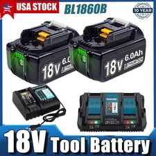 PACK For Makita 18V 8.0Ah LXT Li-Ion Battery BL1860B BL1830 BL1850/Charger