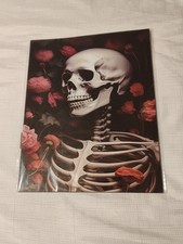 12pc Gothic Skeleton, Floral, And Raven Wall ...