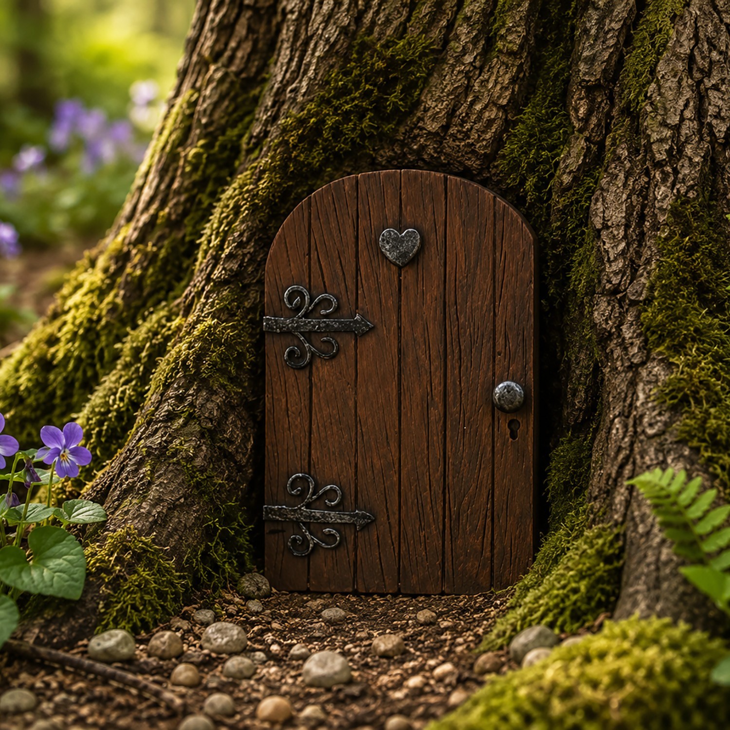 Castle Kingdom Fairy Heart Door Pixie Garden Ornament Elf Outdoor Magical 39161
