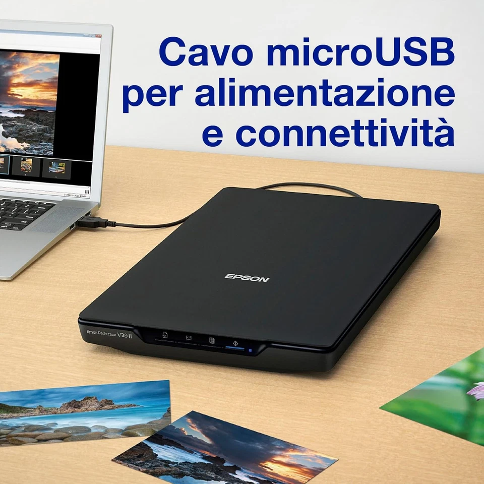 Epson Perfection V39 II Photo and Document Scanner, Black V39II - Image 3 of 4