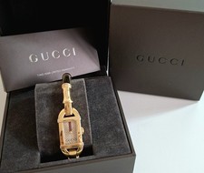 Gucci Watch 6800L  Ladies Gold Plated Bracelet Bamboo Watch Warranty Card