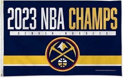 Denver Nuggets 2023 NBA Champions 3x5 Feet Banner Flag Single Sided, Indoor...