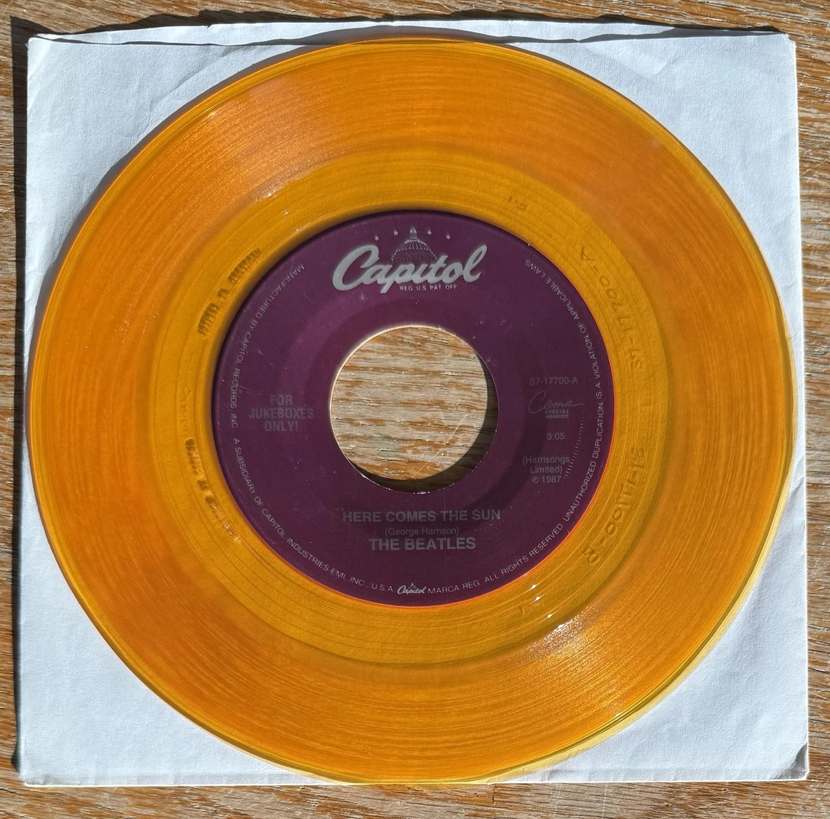 The Beatles Rock Excellent (EX) 45 RPM Speed Vinyl Records for