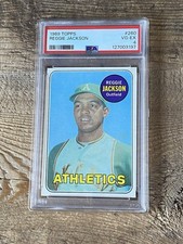 1969 Topps Baseball PSA 4 Reggie Jackson Rookie Card HOF