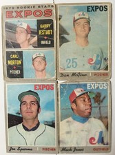 1970 O-Pee-Chee Canada lot of 4 Montreal Expos Baseball cards