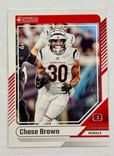 2024 Donruss #199 Chase Brown - Cincinnati Bengals NFL - Free Ship   BLG