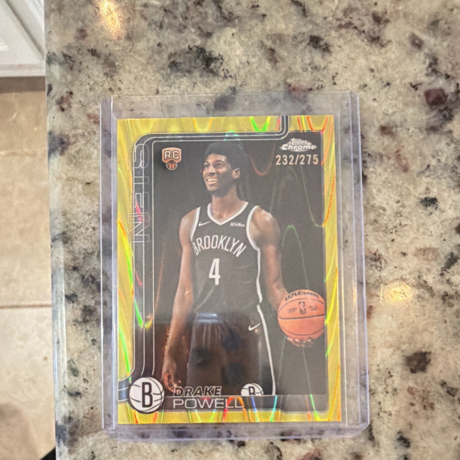 Topps Chrome Drake Powell Rookie Brooklyn Nets /275 #272 NBA Card 2025