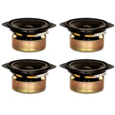 4 Goldwood Sound GW-204/4S Shielded 4" Woofers 70 Watts each 4ohm Speakers