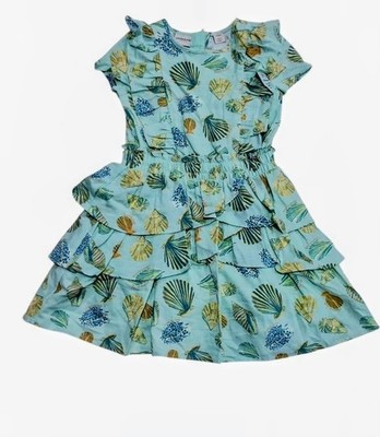 Scotch & Soda Girls Elastic Waistband Classic Fit Woven Dress Size 6