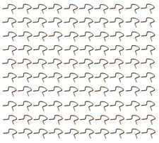 100 x of HEAVY DUTY Door Window Crank Retainer Winder Handle Clips for GM Truck