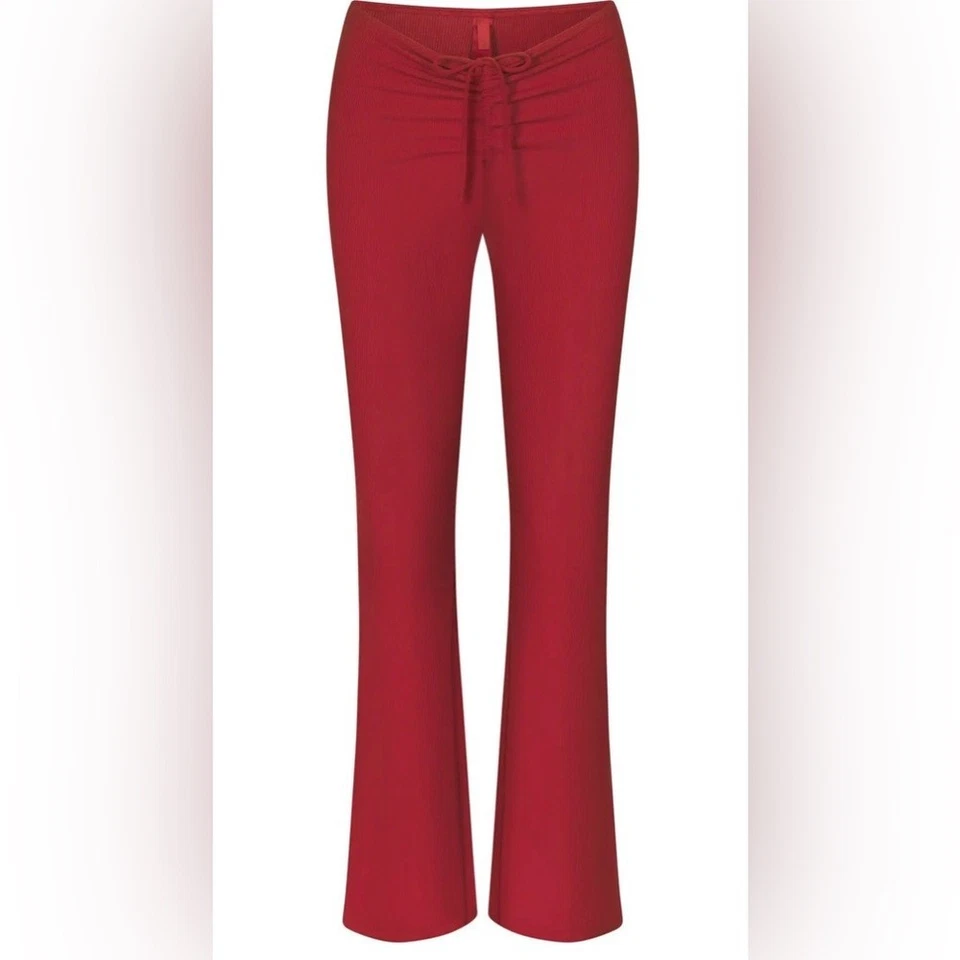 Pantalones acanalados suaves rojos ladrillo talla 4X nuevos sin etiquetas Foto 3 de 4