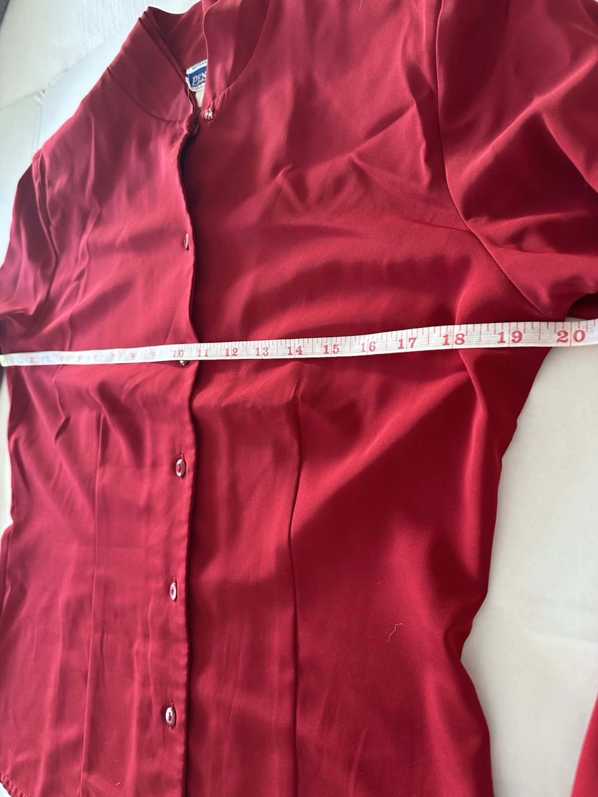 VTG Red Pendleton Button Down Shirt With Shoulder… - image 8