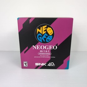 NEOGEO Mini Console + 2 Controllers with Original Box - PERFECT Condition