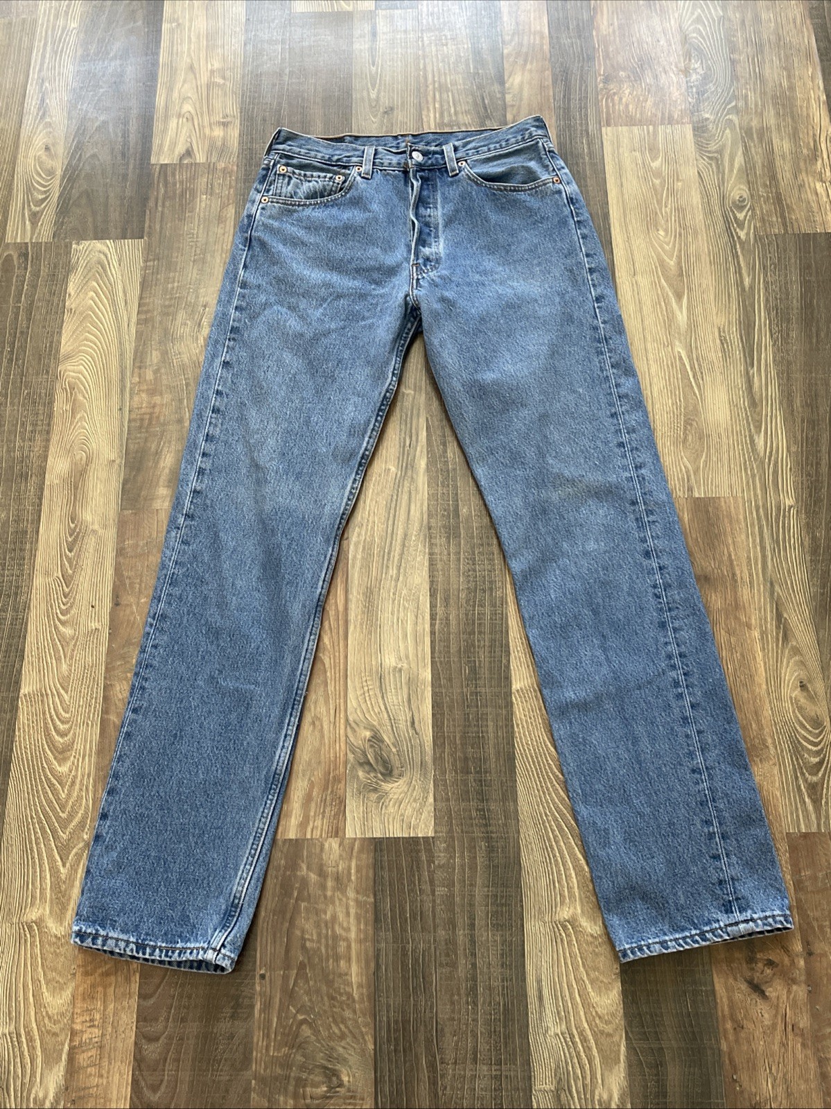 Levi's 501-0193  Blue Button Fly Jeans size W30 L33  Made in USA Vintage